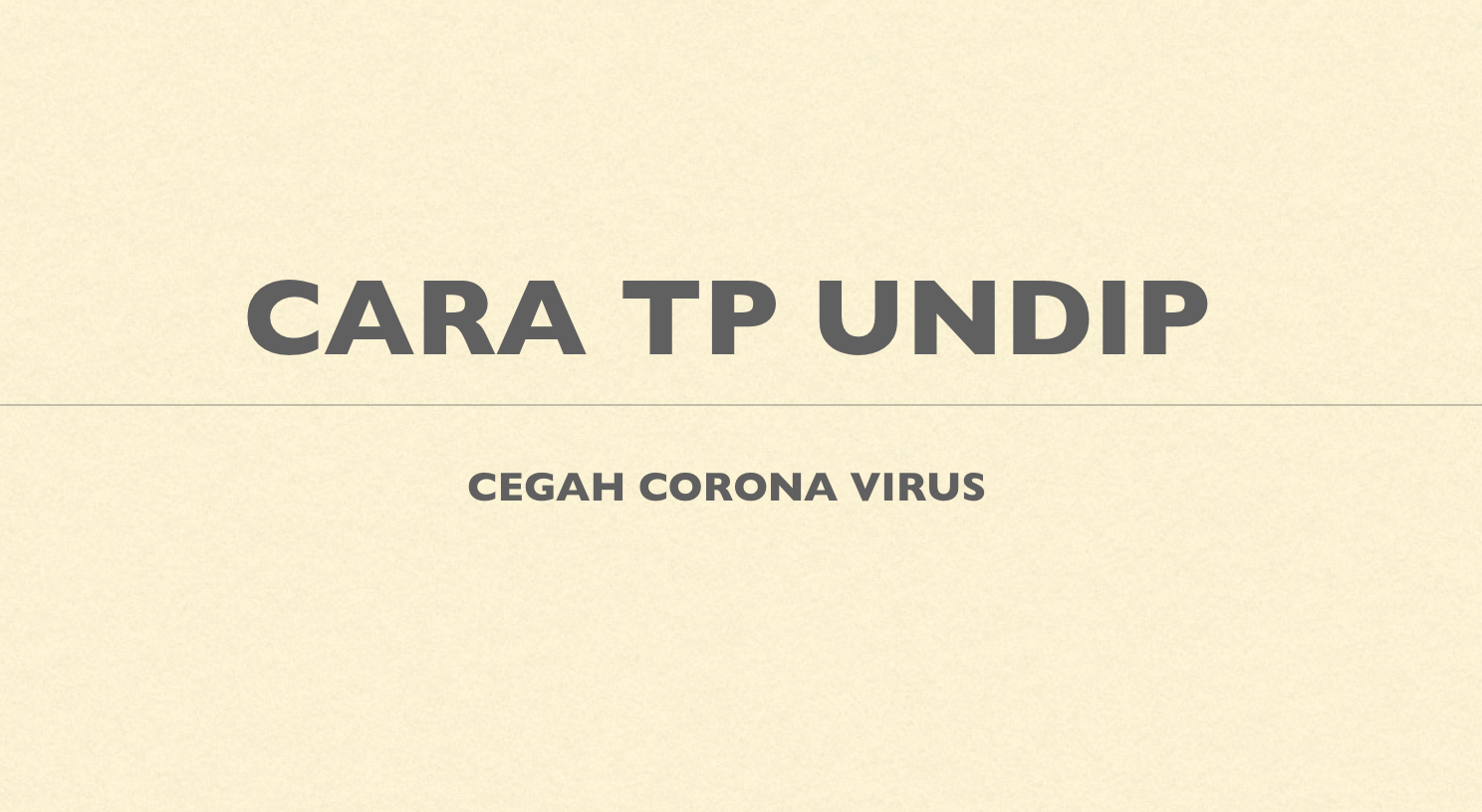 TP UNDIP CEGAH CORONA